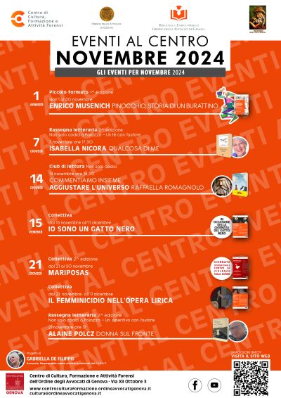 EVENTI AL CENTRO - TUTTI GLI EVENTI PER IL MESE DI NOVEMBRE