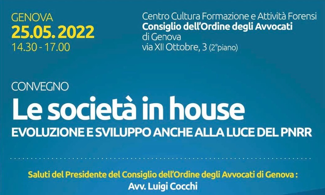 LE SOCIETÀ IN HOUSE - EVOLUZIONE E SVILUPPO ANCHE ALLA LUCE DEL PNRR A-80-22