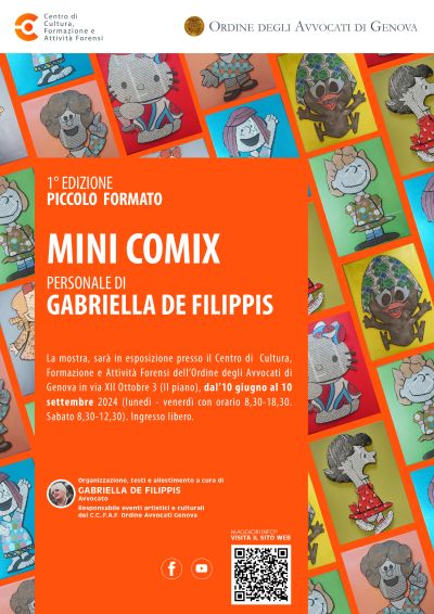 1^ edizione Piccolo Formato: MINI COMIX personale di Gabriella de Filippis