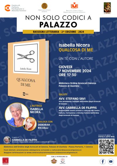 Isabella Nicora a Non solo Codici a Palazzo-Un tè con l’autore