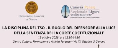 COA - lista VG-TSO - primo incontro 15 ottobre 2026 h. 12,30